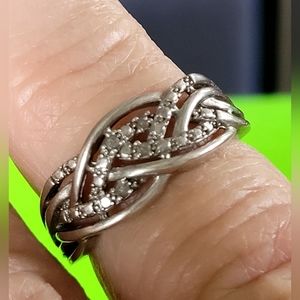 Celtic Braid Sterling ring size 8